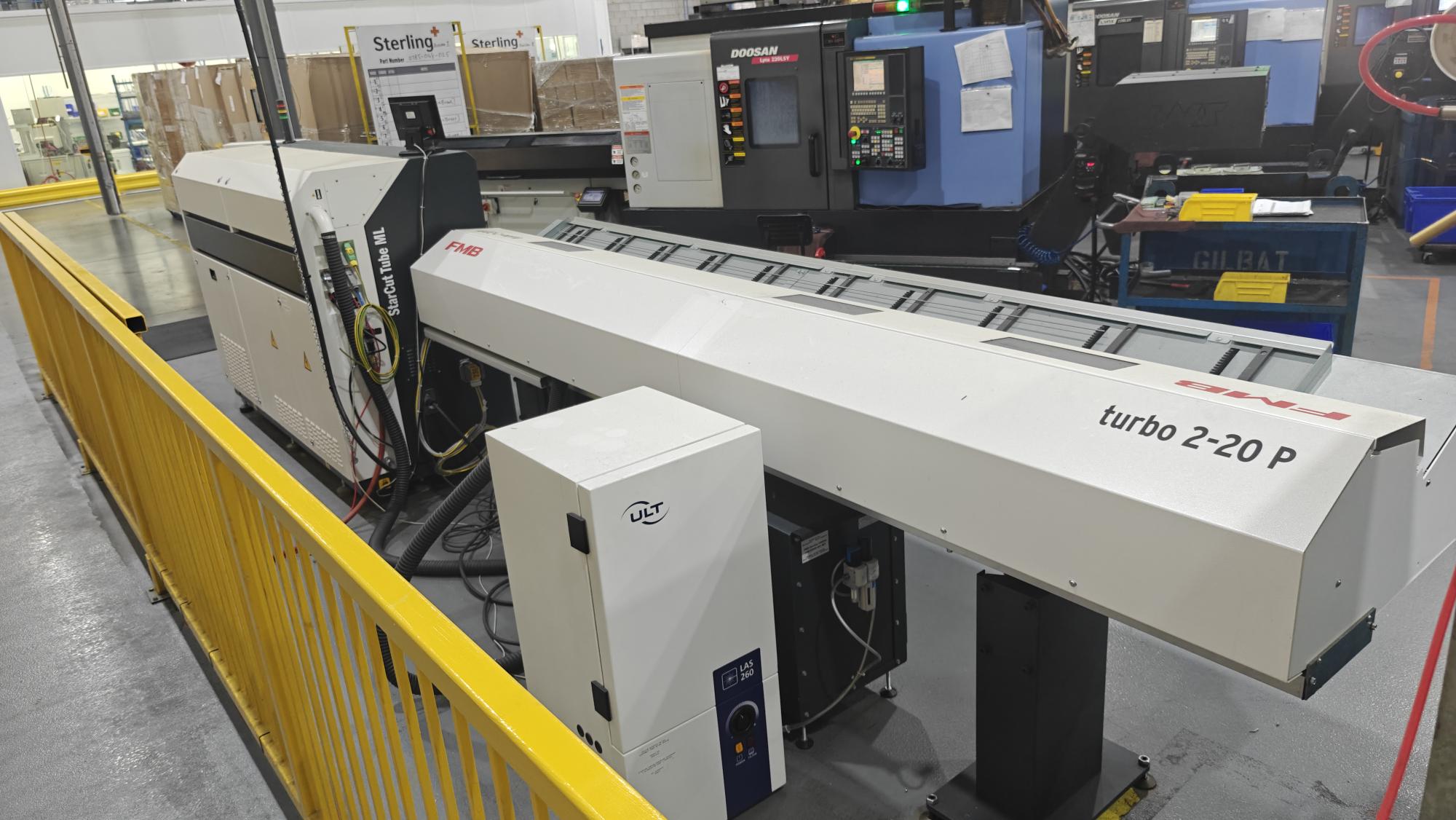 150 Watt Coherent StarCut Tube ML Precision Fiber Laser Tube Cutting System, 2024 - 150W StarFiber 150P, FMB Turbo 2-20 P Bar Loader, Fume Extraction - Image 4