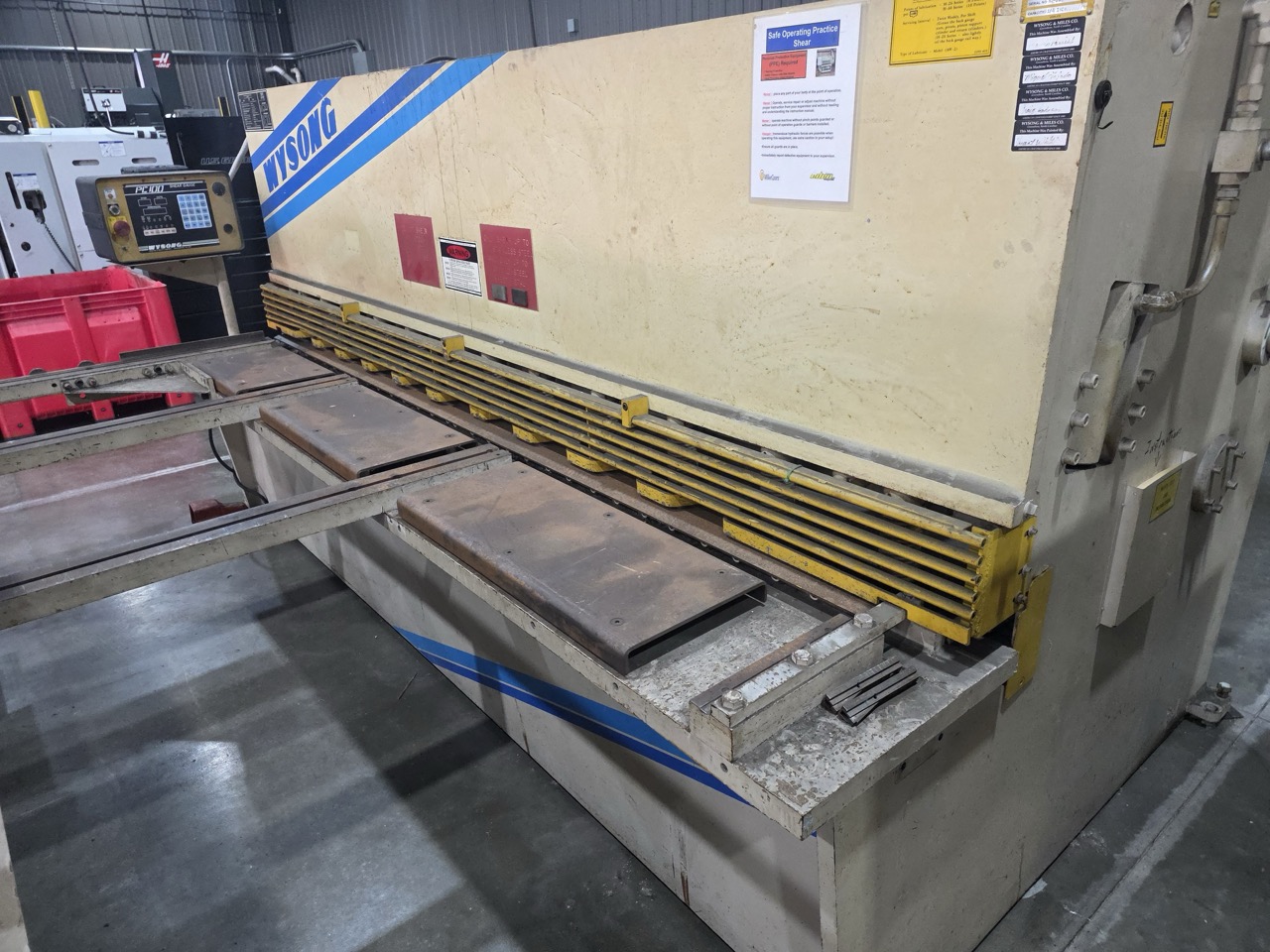 1/4" x 10' Wysong H-2510 Shear, 2000 - Image 2
