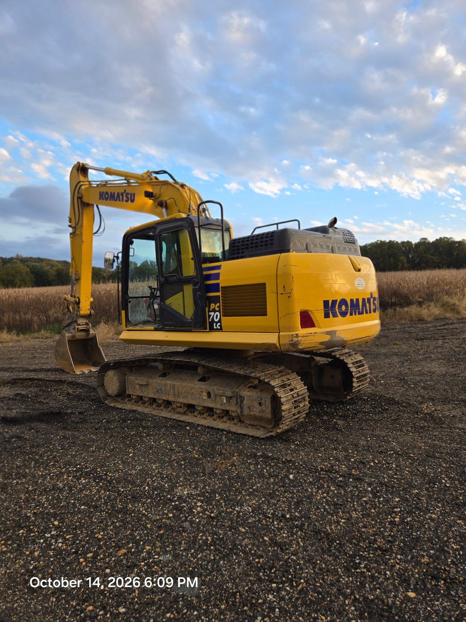 2023 Komatsu PC170LC-11 Hydraulic Crawler Excavator – 121 HP Diesel, 40,000 LB Class, Steel Tracks