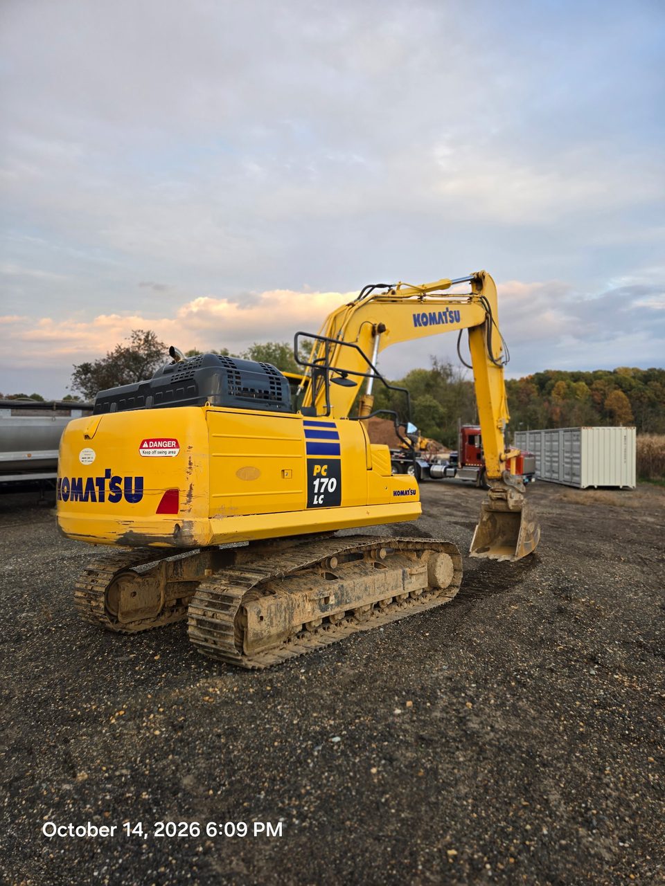 2023 Komatsu PC170LC-11 Hydraulic Crawler Excavator – 121 HP Diesel, 40,000 LB Class, Steel Tracks
