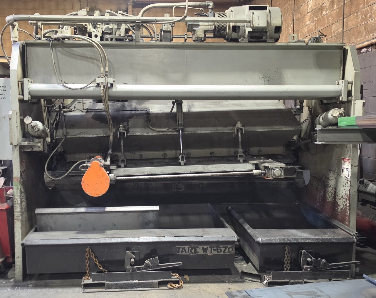 3/8 x 10' Pacific 375R10 HD Shear, Adjustable Blade Gap, Squaring Arm - Image 6