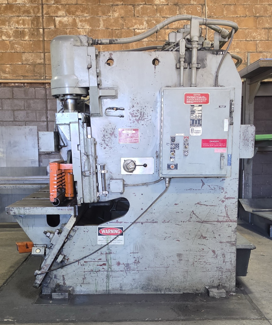 3/8 x 10' Pacific 375R10 HD Shear, Adjustable Blade Gap, Squaring Arm - Image 8