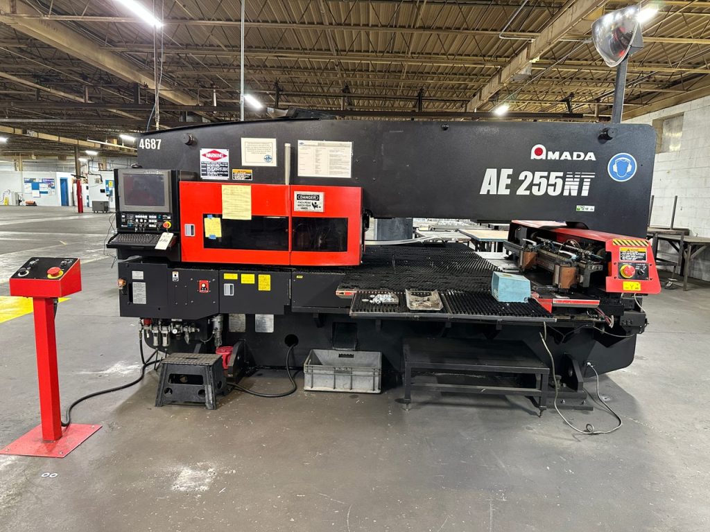 22 Ton Amada AE 255NT CNC Turret Punch, 2014