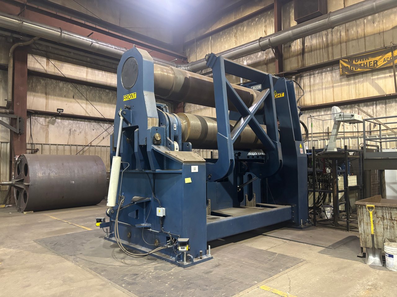 3.5" x 10' Faccin 3HEP-SX210 3-Roll Plate Roll, 2025 - Planetary Roll Drive System