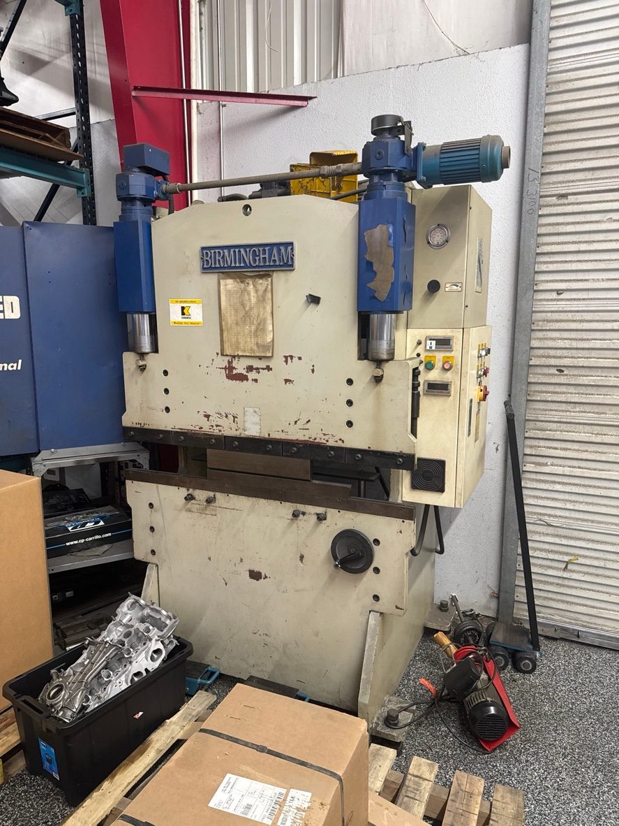 33 Ton x 50" Birmingham HB-3350 Hydraulic Press Brake, 2004