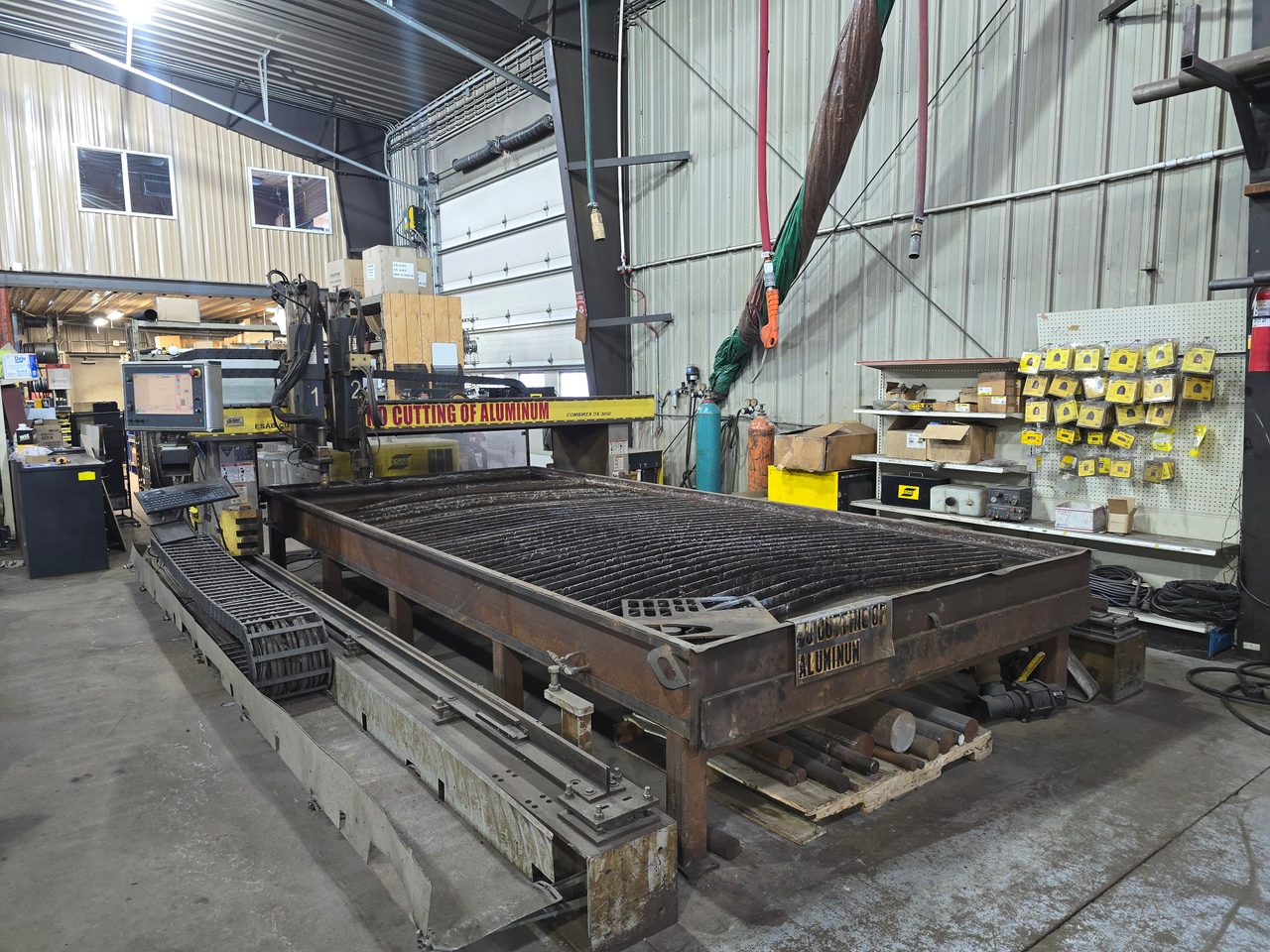8' x 18' ESAB Combirex DX 3000 CNC Plasma System, 2012 - 360 Amp Precision Plasmarc 360