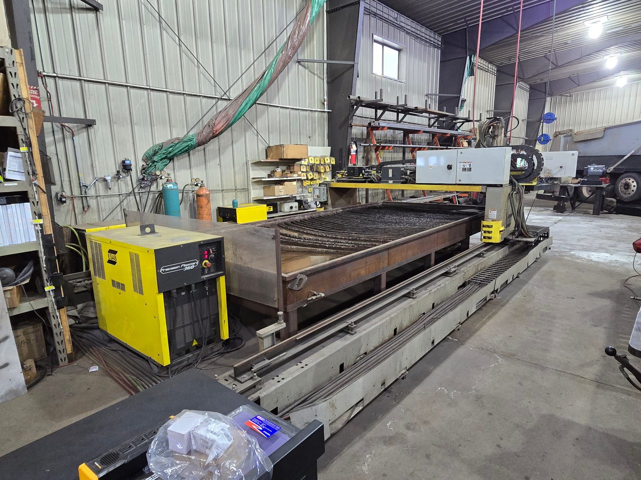 8' x 18' ESAB Combirex DX 3000 CNC Plasma System, 2012 - 360 Amp Precision Plasmarc 360