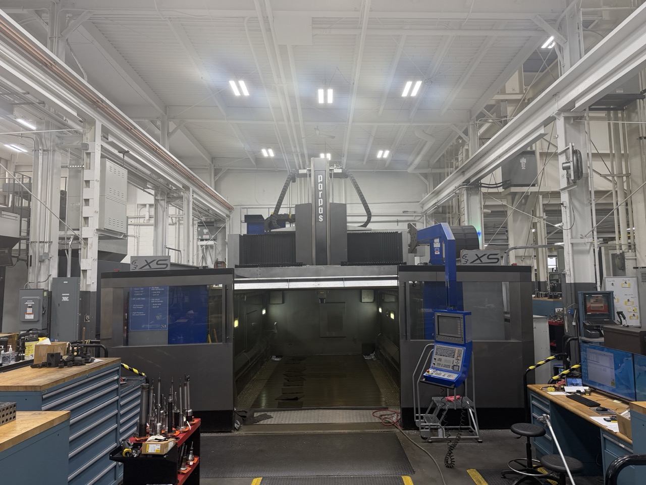 Parpas XS63 5-Axis Gantry Mill, 2011 - TSC, Renishaw Probe, Dual Chip Conveyors, 120 ATC - Image 73