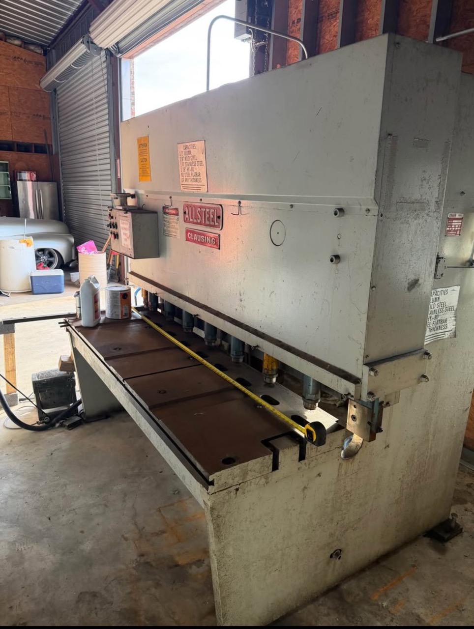 3/8" x 6' Allsteel Model 3/8-6 Mechanical Shear - Image 2