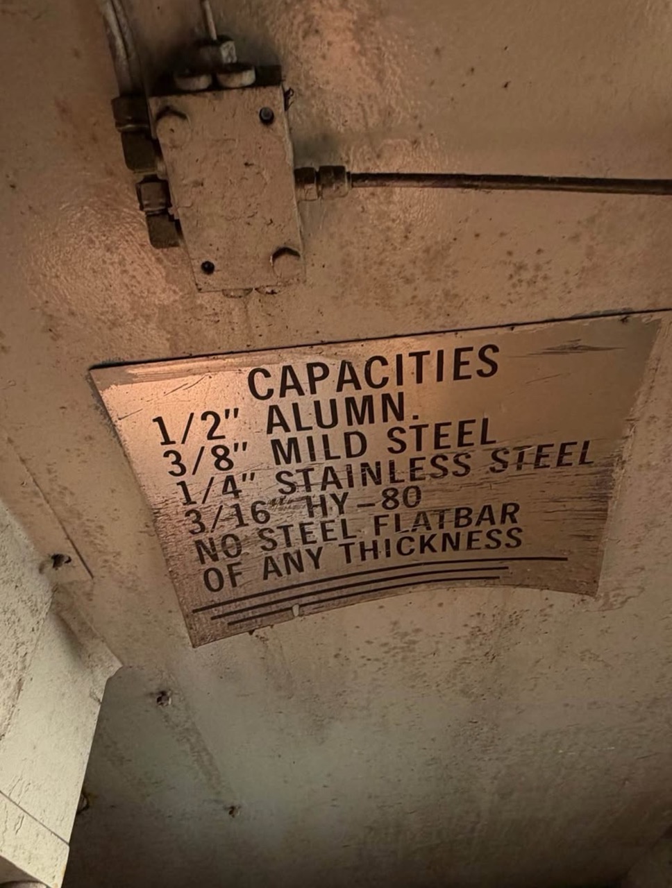 3/8" x 6' Allsteel Model 3/8-6 Mechanical Shear - Image 3