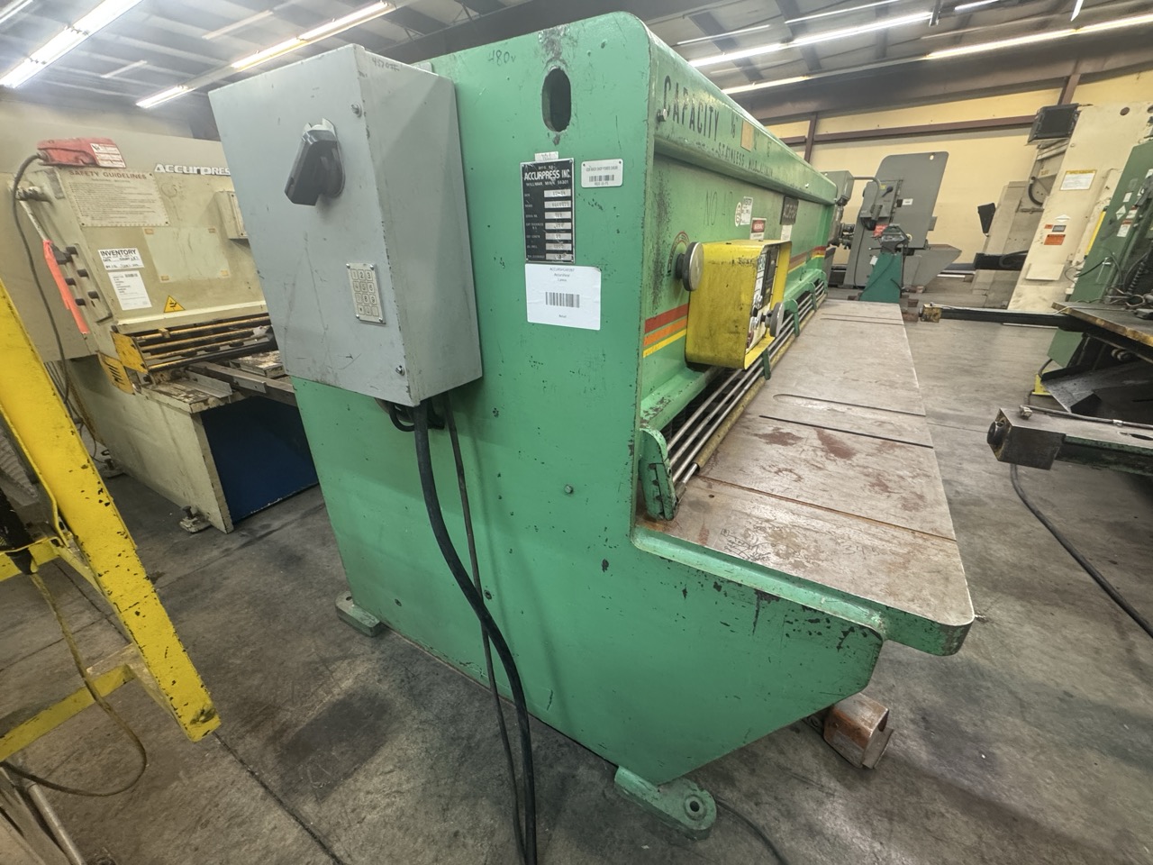 1/4" x 10' 625010 Accurshear CNC Shear, 1984 - Image 6