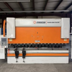 Ermak Power Bend Falcon Press Brake, 2014 – 242 Ton, 12′, 148″ Bed, Ermaksan ER70 Control