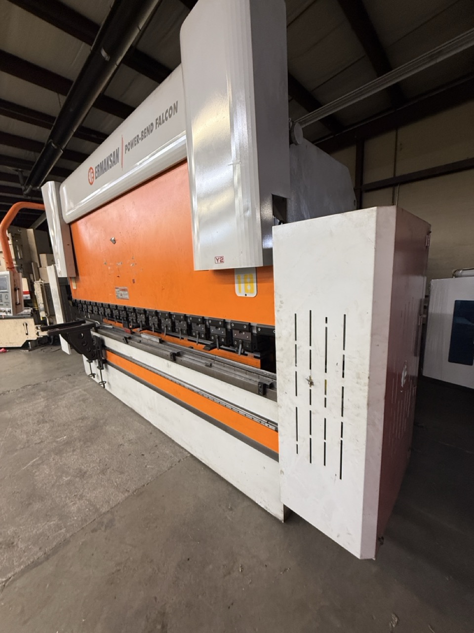 242 Ton x 12' Ermak Power Bend Falcon Press Brake, -2014, CNC Backguage - Image 6