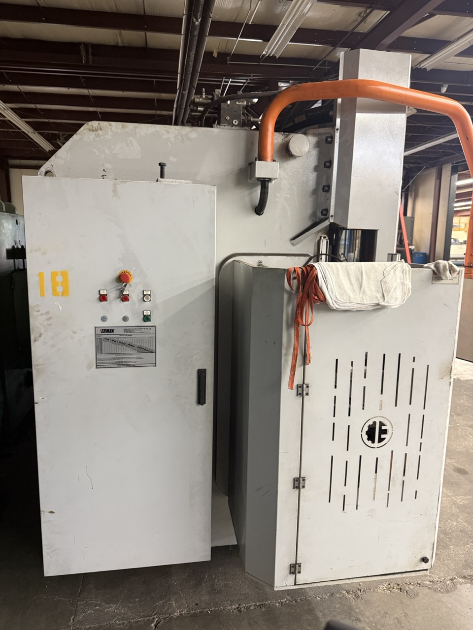 242 Ton x 12' Ermak Power Bend Falcon Press Brake, -2014, CNC Backguage - Image 11