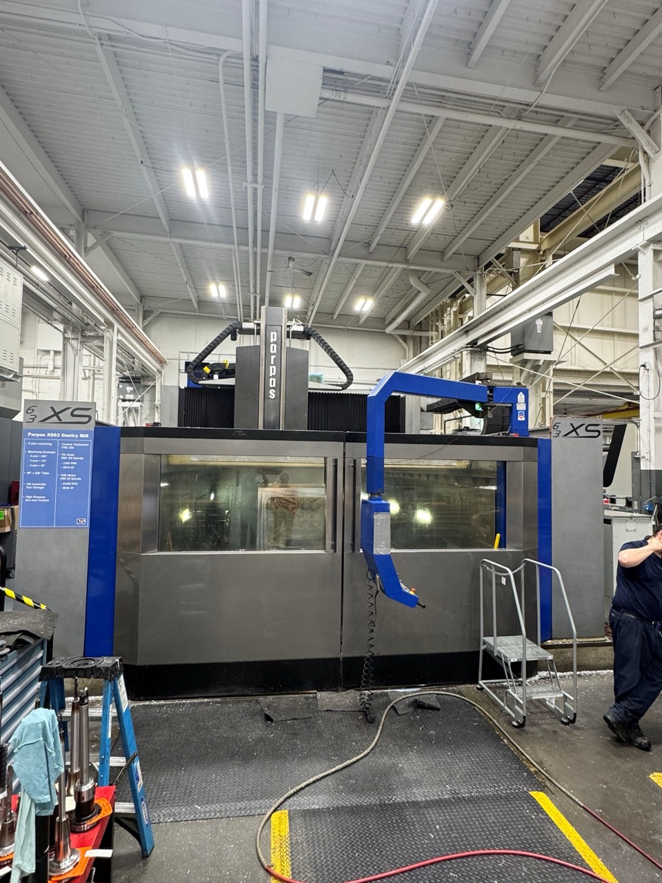 Parpas XS63 5-Axis Gantry Mill, 2011 - TSC, Renishaw Probe, Dual Chip Conveyors, 120 ATC - Image 82