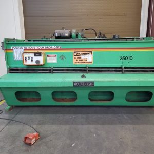 Accurshear 1/4" X 10' Hydraulic Shear Model 825010 LP, 1987 - Parts Accumulator