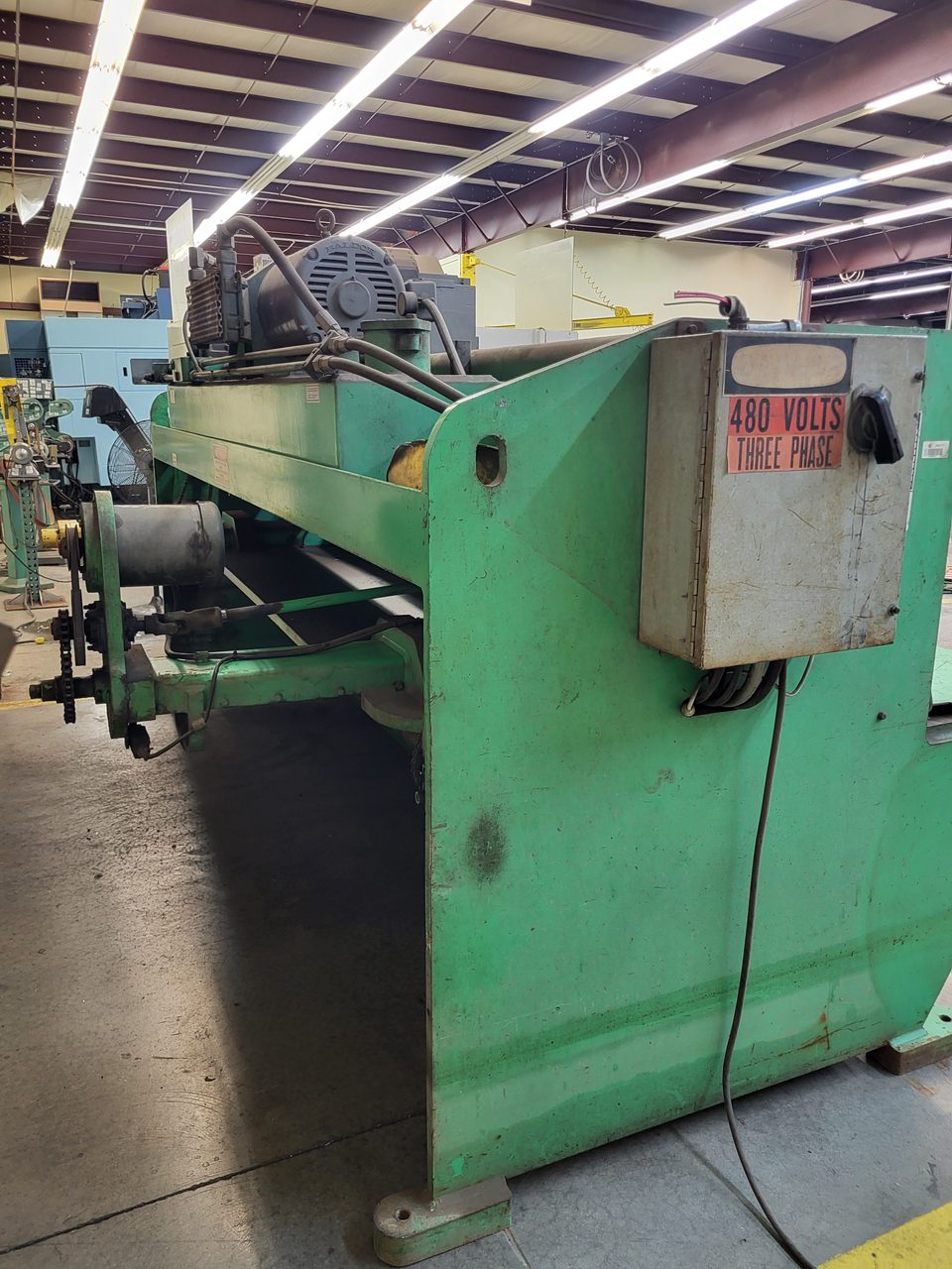 Accurshear 1/4" X 10' Hydraulic Shear Model 825010 LP, 1987 - Parts Accumulator