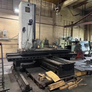 Giddings & Lewis 65-D5-T Horizontal Boring Mill, 1962 - 60" x 120" Table, DRO, Angle Plates, Tooling