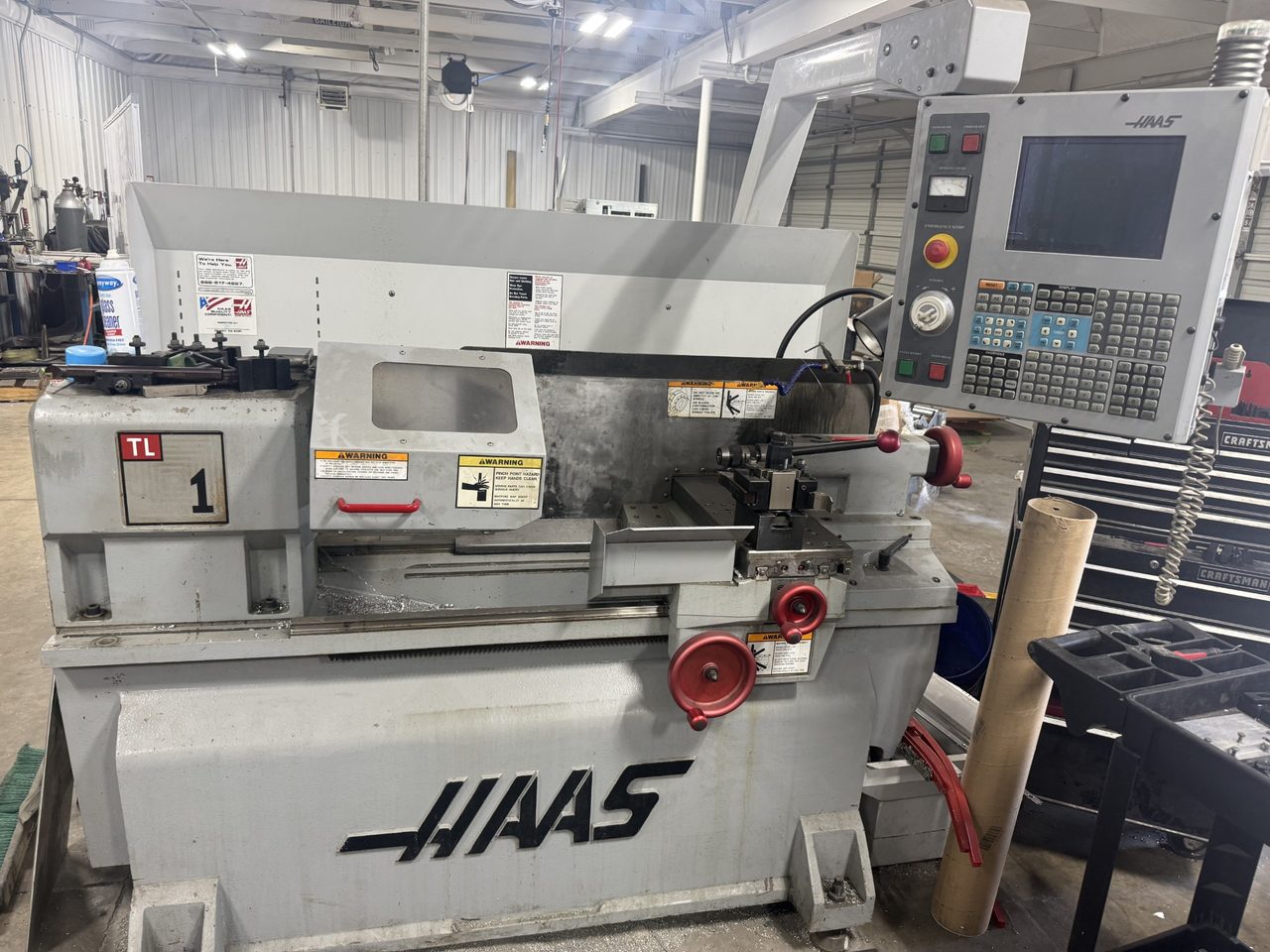Haas TL-1 CNC Lathe, 2005 - Tailstock