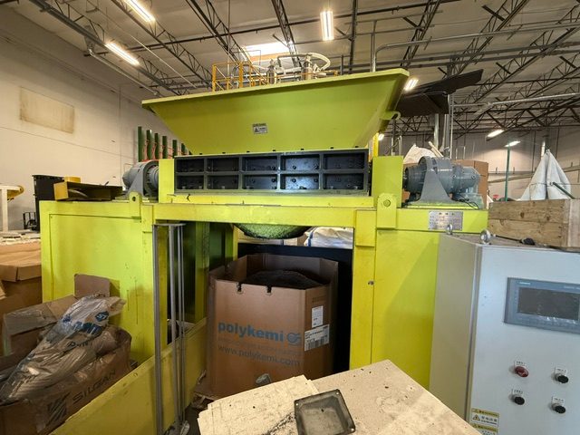 Nanjing Hangduan 1300 Twin Shaft Shredder Grinder, 2025 – Dual 22 kW Drives, 480V