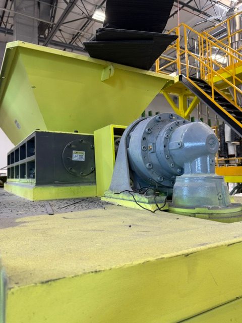 Nanjing Hangduan 1300 Twin Shaft Shredder Grinder, 2025 – Dual 22 kW Drives, 480V