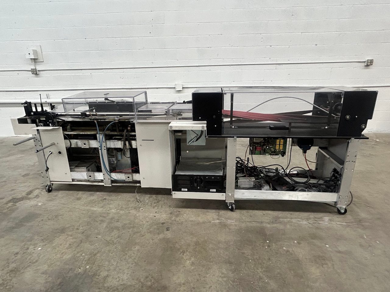 Pitney Bowes FlowMaster, 2018 - Automatic Mail Inserter System w/ MCS Falcon Inkjet Printer