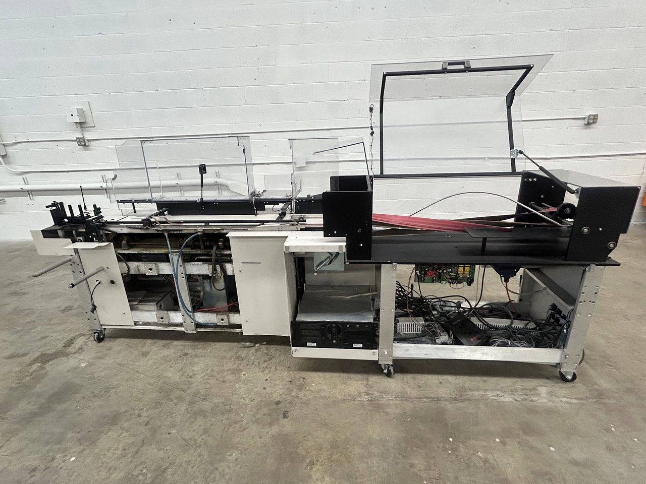 Pitney Bowes FlowMaster, 2018 - Automatic Mail Inserter System w/ MCS Falcon Inkjet Printer